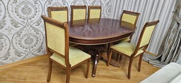 Tecili taxtadan goz agacindan teze kimidi 7stul acilma stol 163uzunu lalafo.az -da Tecili taxtadan goz agacindan teze kimidi 7stul acilma stol 163uzunu