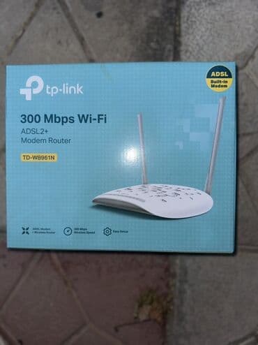 TP-Link TD-W8961N ADSL2+ modem routeri. Bu cihaz, 300 Mbps Wi-Fi lalafo.az -da TP-Link TD-W8961N ADSL2+ modem routeri. Bu cihaz, 300 Mbps Wi-Fi