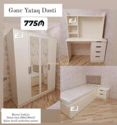 Oğlan və qız üçün, Yeni, Təknəfərlik çarpayı, Yazı masası, Dolab, Tumba lalafo.az -da Oğlan və qız üçün, Yeni, Təknəfərlik çarpayı, Yazı masası, Dolab, Tumba