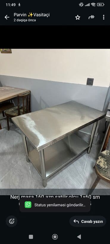 Nerj masa 160 azn satilir.olcu 1×60 sm ünvan. Razin ✨ Pərvin ✅ 2535 lalafo.az -da Nerj masa 160 azn satilir.olcu 1×60 sm ünvan. Razin ✨ Pərvin ✅ 2535