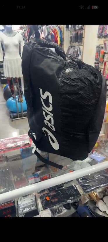 ASICS idman çantası son bir eded qalıb! - Rəng: qara, iri ağ ASICS lalafo.az -da ASICS idman çantası son bir eded qalıb! - Rəng: qara, iri ağ ASICS