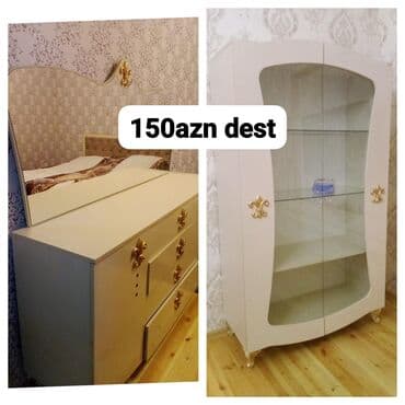 Mebel dəsti – 150 AZN - Rəng: açıq krem/bez - Üslub: klassik lalafo.az -da Mebel dəsti – 150 AZN - Rəng: açıq krem/bez - Üslub: klassik