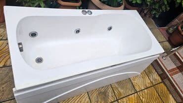 Hidromasajlı vannа - Material: parlaq ağ akril korpus, dekorativ ön lalafo.az -da Hidromasajlı vannа - Material: parlaq ağ akril korpus, dekorativ ön