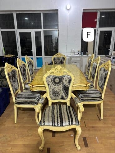 Qonaq otağı üçün, Açılmayan, Dördbucaq masa, 8 stul lalafo.az -da Qonaq otağı üçün, Açılmayan, Dördbucaq masa, 8 stul