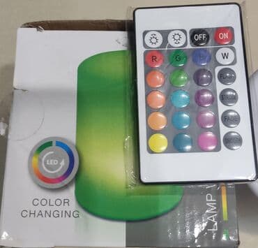 RGB LED masa lampası – pultla idarə olunan, rəng dəyişən işıq lalafo.az -da RGB LED masa lampası – pultla idarə olunan, rəng dəyişən işıq