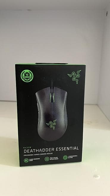 Razer DeathAdder Essential — simli, ergonomik oyun siçanı lalafo.az -da Razer DeathAdder Essential — simli, ergonomik oyun siçanı