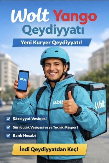 Sürücü-kuryer tələb olunur, Şəxsi nəqliyyat vasitəsi ilə lalafo.az -da Sürücü-kuryer tələb olunur, Şəxsi nəqliyyat vasitəsi ilə