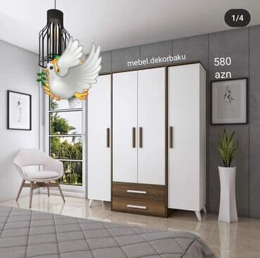 Yeni, Açılan, 4 qapılı Düz dolab, Qarderob, paltar dolabı lalafo.az -da Yeni, Açılan, 4 qapılı Düz dolab, Qarderob, paltar dolabı