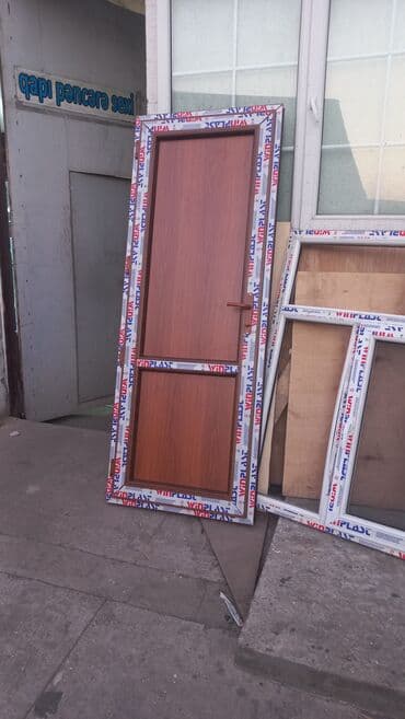 Бункерные двери: Для ванной Новый Пластиковая дверь 70х200 см С наличником, Без гарантии, Платная установка, Платная доставка at lalafo.az — 2 Бункерные двери: Для ванной Новый Пластиковая дверь 70х200 см С наличником, Без гарантии, Платная установка, Платная доставка — 2