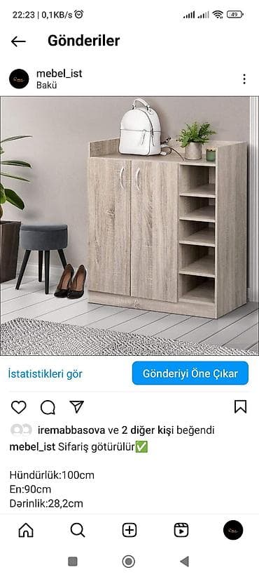 Yeni, Açılan, 2 qapılı Düz dolab, Ayaqqabı dolabı, Türkiyə lalafo.az -da Yeni, Açılan, 2 qapılı Düz dolab, Ayaqqabı dolabı, Türkiyə