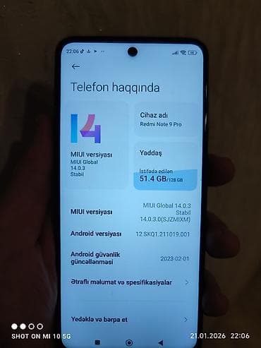 Redmi Note 9 Pro, 128 GB, rəng - Göy lalafo.az -da — 2 Redmi Note 9 Pro, 128 GB, rəng - Göy — 2