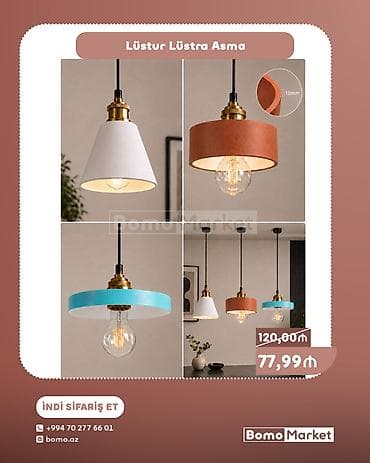 Çılçıraq, 1 lampa, Metal lalafo.az -da Çılçıraq, 1 lampa, Metal
