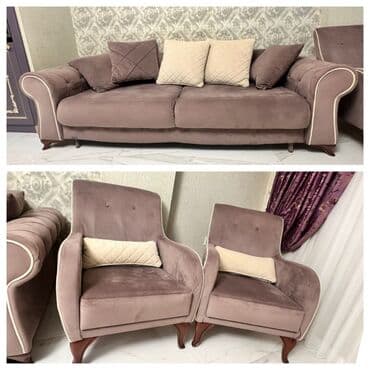 İşlənmiş, Divan, 2 kreslo, Bazasız, Açılan lalafo.az -da İşlənmiş, Divan, 2 kreslo, Bazasız, Açılan