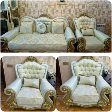 İşlənmiş, Divan, 2 kreslo, Bazasız, Açılmayan lalafo.az -da İşlənmiş, Divan, 2 kreslo, Bazasız, Açılmayan