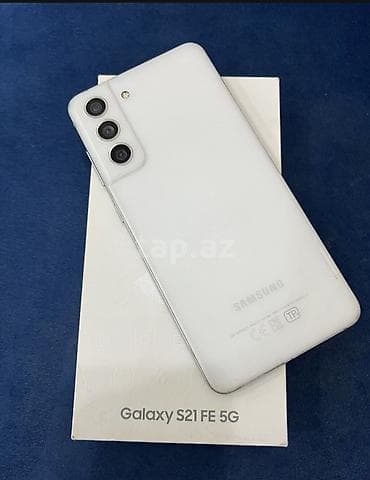 Samsung Galaxy S21 FE, 128 ГБ, цвет - Белый, Сенсорный, Отпечаток пальца, Две SIM карты at lalafo.az Samsung Galaxy S21 FE, 128 ГБ, цвет - Белый, Сенсорный, Отпечаток пальца, Две SIM карты