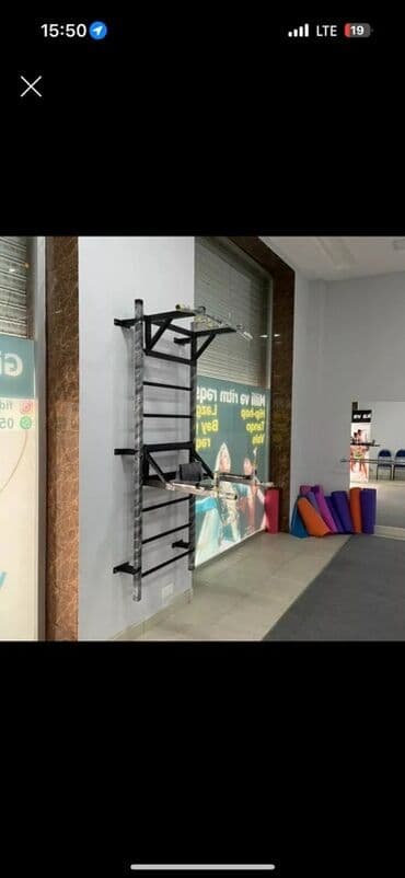 İsveç divarları: Divar tipli çoxfunksiyalı idman dəsti - Metall konstruksiya: qalın lalafo.az -da — 3 İsveç divarları: Divar tipli çoxfunksiyalı idman dəsti - Metall konstruksiya: qalın — 3