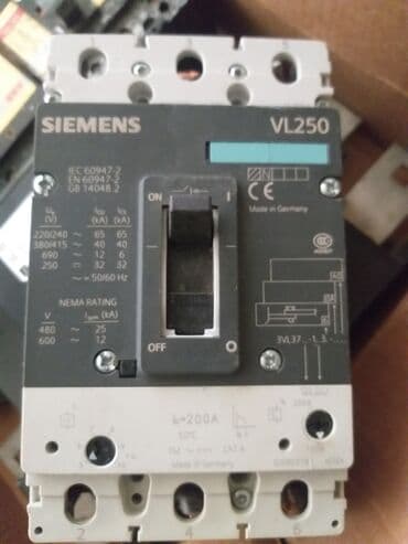 Алчипан: Siemens Электрический автомат, Трехфазный at lalafo.az — 1 Алчипан: Siemens Электрический автомат, Трехфазный — 1