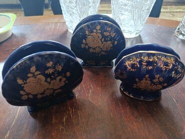 Kobalt-mavi porselen salfetliklər dəsti - 3 ədəd dekorativ salfetlik lalafo.az -da Kobalt-mavi porselen salfetliklər dəsti - 3 ədəd dekorativ salfetlik