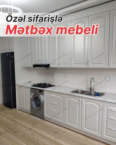 Özəl sifarişlə hazırlanmış mətbəx mebeli - Klassik üslubda, ağ rəngli lalafo.az -da Özəl sifarişlə hazırlanmış mətbəx mebeli - Klassik üslubda, ağ rəngli