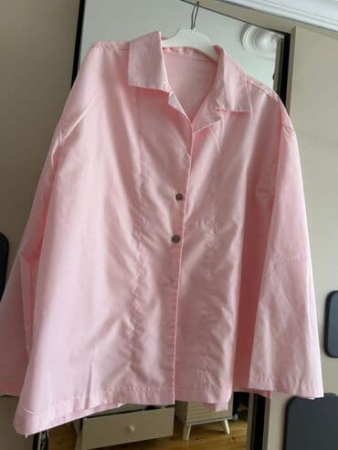 Açıq çəhrayı rəngli qadın köynəyi - Klassik yaxalıq, ön hissədə lalafo.az -da Açıq çəhrayı rəngli qadın köynəyi - Klassik yaxalıq, ön hissədə