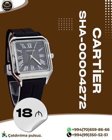 Yeni, Qol saatı, Cartier, rəng - Qara lalafo.az -da Yeni, Qol saatı, Cartier, rəng - Qara