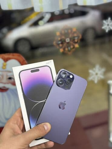 IPhone 14 Pro Max, 256 GB, Deep Purple, Simsiz şarj lalafo.az -da IPhone 14 Pro Max, 256 GB, Deep Purple, Simsiz şarj