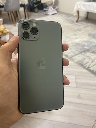 IPhone 11 Pro, 64 GB, Matte Midnight Green, Simsiz şarj, Zəmanət, Sənədlərlə lalafo.az -da IPhone 11 Pro, 64 GB, Matte Midnight Green, Simsiz şarj, Zəmanət, Sənədlərlə
