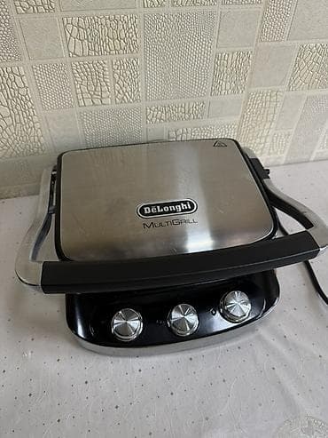 Гриль Delonghi, цвет - Серебристый, Б/у, Самовывоз, Бесплатная доставка at lalafo.az Гриль Delonghi, цвет - Серебристый, Б/у, Самовывоз, Бесплатная доставка