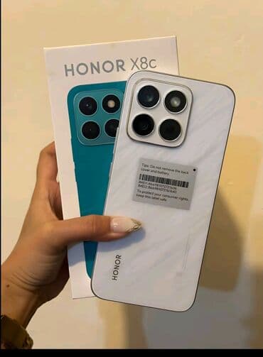 Honor X8c, 128 GB, rəng - Ağ, Zəmanət, Sensor, Barmaq izi lalafo.az -da Honor X8c, 128 GB, rəng - Ağ, Zəmanət, Sensor, Barmaq izi