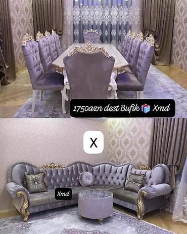 Klassik üslubda zərif mebel dəsti. - Yemək dəsti: Uzun düzbucaqlı lalafo.az -da Klassik üslubda zərif mebel dəsti. - Yemək dəsti: Uzun düzbucaqlı