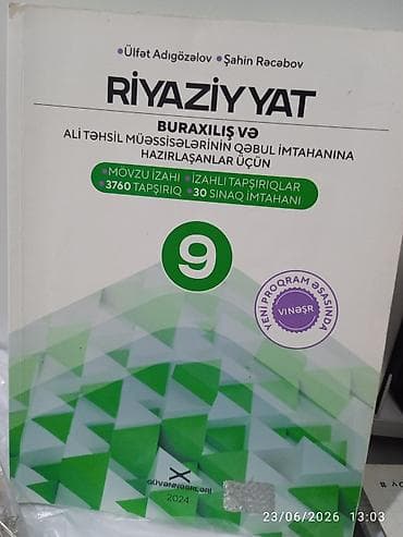 Riyaziyyat 9-cu sinif, 2024 il, Ünvandan götürmə lalafo.az -da Riyaziyyat 9-cu sinif, 2024 il, Ünvandan götürmə