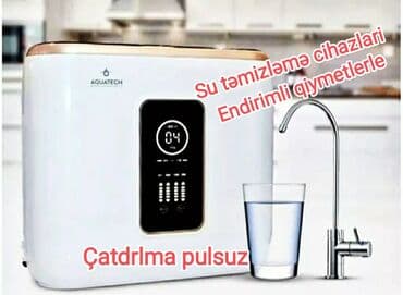 Aquatech brendindən olan bu ağ rəngli su təmizləyici cihaz, mətbəx lalafo.az -da Aquatech brendindən olan bu ağ rəngli su təmizləyici cihaz, mətbəx