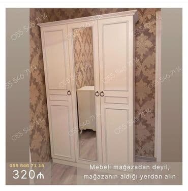 Açılan, 3 qapılı Düz dolab, Qarderob, paltar dolabı lalafo.az -da Açılan, 3 qapılı Düz dolab, Qarderob, paltar dolabı