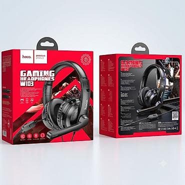 Hoco W103 Gaming Qulaqlıq və Mikrofon - Platformalar: PC, noutbuk və lalafo.az -da Hoco W103 Gaming Qulaqlıq və Mikrofon - Platformalar: PC, noutbuk və