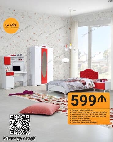 Uşaq/yeniyetmə otağı üçün mebel dəsti – “LA Mini” dizaynı, laconic və lalafo.az -da Uşaq/yeniyetmə otağı üçün mebel dəsti – “LA Mini” dizaynı, laconic və