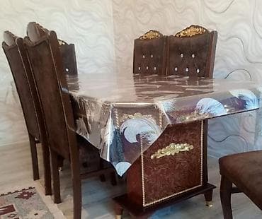 Qonaq otağı üçün, Açılmayan, Dördbucaq masa, 6 stul lalafo.az -da Qonaq otağı üçün, Açılmayan, Dördbucaq masa, 6 stul