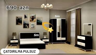 İkinəfərlik çarpayı, Komod, Yeni lalafo.az -da İkinəfərlik çarpayı, Komod, Yeni