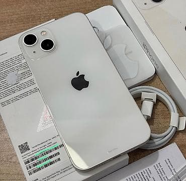 IPhone 13, 128 GB, Ağ, Zəmanət, Simsiz şarj, Face ID lalafo.az -da IPhone 13, 128 GB, Ağ, Zəmanət, Simsiz şarj, Face ID