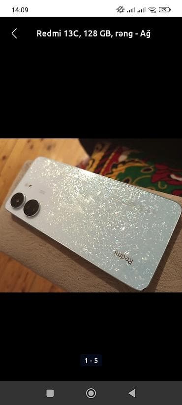 Redmi 13C, 128 GB, rəng - Ağ, Face ID lalafo.az -da — 4 Redmi 13C, 128 GB, rəng - Ağ, Face ID — 4