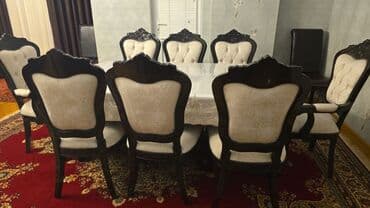 Qonaq otağı üçün, İşlənmiş, 8 stul lalafo.az -da Qonaq otağı üçün, İşlənmiş, 8 stul
