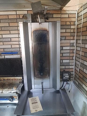 Doner/kebab şişi üçün peç – vertikal qril - Yanacaq: qaz (üst hissədə lalafo.az -da Doner/kebab şişi üçün peç – vertikal qril - Yanacaq: qaz (üst hissədə