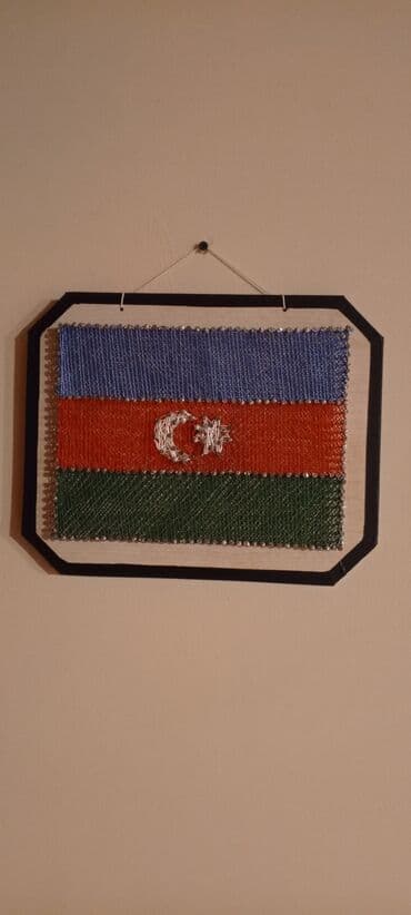 Dekorativ “string art” tablo-lar - Texnika: taxta lövhə üzərində lalafo.az -da Dekorativ “string art” tablo-lar - Texnika: taxta lövhə üzərində