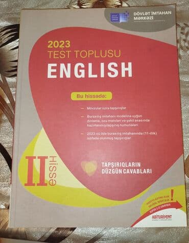 İngilis dili Testlər 11-ci sinif, DİM, 2-ci hissə, 2023 il lalafo.az -da İngilis dili Testlər 11-ci sinif, DİM, 2-ci hissə, 2023 il