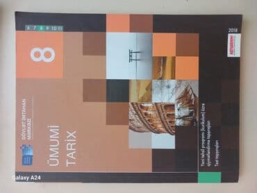 Ümumi Tarix 8-ci sinif Dim Testləri.İçi təmiz səliqəli şəkildədir lalafo.az -da Ümumi Tarix 8-ci sinif Dim Testləri.İçi təmiz səliqəli şəkildədir