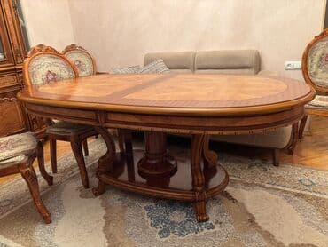 Qonaq masası, İşlənmiş, Açılan, Oval masa lalafo.az -da Qonaq masası, İşlənmiş, Açılan, Oval masa