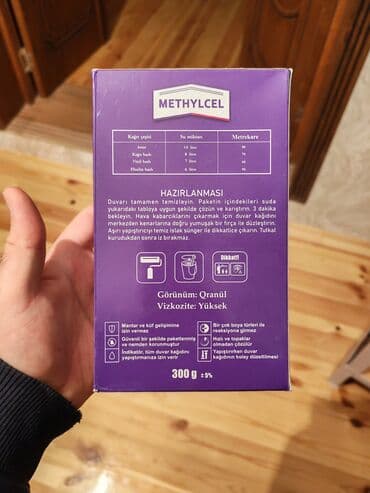 Клей: METHYLCEL – Vinil əsaslı, çəhrayı indikatorlu divar kağızı at lalafo.az — 2 Клей: METHYLCEL – Vinil əsaslı, çəhrayı indikatorlu divar kağızı — 2