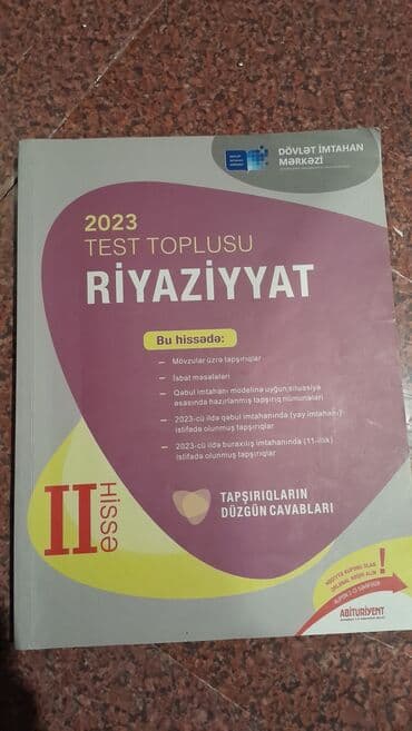Riyaziyyat Testlər 11-ci sinif, 2-ci hissə, 2023 il lalafo.az -da Riyaziyyat Testlər 11-ci sinif, 2-ci hissə, 2023 il