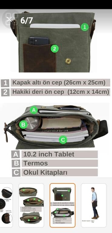 Bu çanta 10.2 düymlük planşet, termos və dərs kitablarını daşımaq üçün lalafo.az -da Bu çanta 10.2 düymlük planşet, termos və dərs kitablarını daşımaq üçün