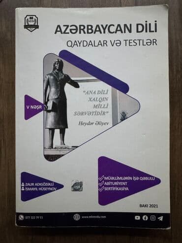 Məhsul: “Azərbaycan dili – Qaydalar və Testlər” kitabı Xüsusiyyətlər lalafo.az -da Məhsul: “Azərbaycan dili – Qaydalar və Testlər” kitabı Xüsusiyyətlər