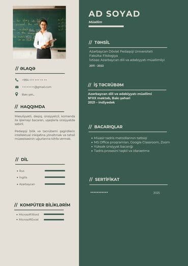 Keyfiyyətli cv lərin hazırlanması - peşakar cv - münasib qiymət - lalafo.az -da Keyfiyyətli cv lərin hazırlanması - peşakar cv - münasib qiymət -